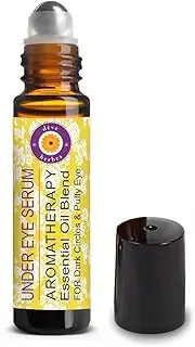 Deve Herbes Under Eye Serum - For Dark Circles & Puffy Eyes. Blend of German Chamomile, Coffee, Sandalwood, Rose Geranium, French Lavender & Fennel Seed Essential Oils 10ml (0.33oz)