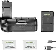 Neewer BG-E8 Replacement Battery Grip for Canon EOS 550D 600D 650D 700D Rebel T2i T3i T4i T5i DSLR Cameras, Comes with 2-Pack 1140 mAh LP-E8 Replacement Li-ion Battery and Dual USB Battery Charger