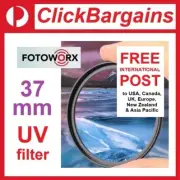 FOTOWORX 37mm UV camera lens filter 37 mm ultraviolet protector Canon Nikon Sony
