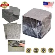 Sorbent Pad Essentials - 200 Count, 18" x 16" for Industrial & Household Cleanup