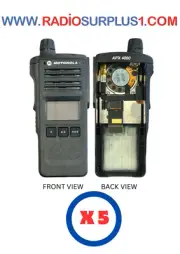 5 x Motorola APX2000/4000 M1.5 1-knob Housing Only - PMLN6448
