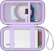 Canboc Carrying Case Compatible with Polaroid Hi-Print 2nd Generation Bluetooth Connected 2x3 Pocket Photo Dye-Sub Printer, Mesh Pocket fits Cable, Paper, Purple (Case Only)