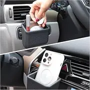 Car Air Vent Outlet Cell Phone HolderCar Mount Phone Holder Pocket OrganizerCell Phone Car Cradle Mount Pouch Bag Box Organizer Storage with Hook for SunglassesMobile Phones