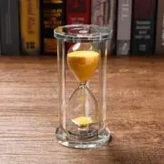 Cylindrical Hourglass Base 15 minute Sand Timer Crystal Industrial Sand Clock