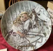 Vintage Edwin Knowles China “TESS” 1990 Plate W/COA