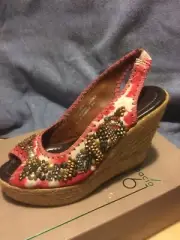 Bacio 61 Leather Platform Wedge 8.5
