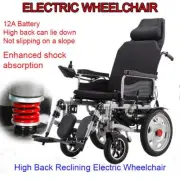 New 24V12Ah Folding Lightweight Electric Power Wheelchair Mobility Aid Motoriz