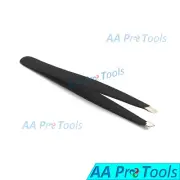AAPRO Black-Color Professional Mini Eyebrow Tweezers Baby Tweezers Slanted Tips