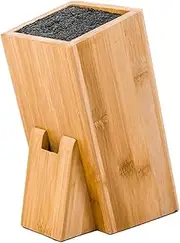 Knife Holder, Universal Acacia Wood Knife Holder，Large Capacity Knife Blocks Only, Kitchen Household Multifunctional Knife Storage and Placement Rack (Bamboo)