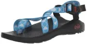 Chaco Womens Z/2 Classic, With Toe Loop, Outdoor Sandal, Phase Azure Blue 9 M