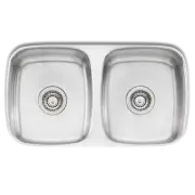 Oliveri ENDEAVOUR DOUBLE BOWL UNDERMOUNT SINK Embossed Drainer *Australian Brand