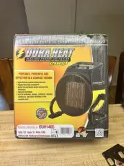 Dura Heat Electric Forced Air Heater,Thermostat 5,120 BTU 1500W Portable EUH1465