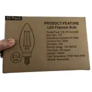 New In A Box RedSalad Electric Filament Bulb 40- Watt LED White Incandescent