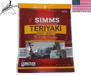 Simms Teriyaki Beef Jerky 2.85 OZ Ounce Bag Resealable Specially Seasoned Cuts