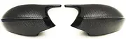 AtticZone Side Mirror Caps Covers Compatible with BMW E90 E91 2005-2007, E92 E93 E81 E82 E87 E88 Pre-LCI Door Rearview Mirror Cap Replacement for 328i 325i, Carbon Fiber Pattern