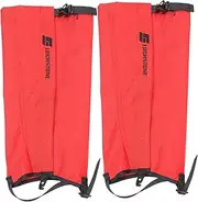 GOOHOCHY 1 Pair Waterproof Boots for Men Hiking Gaiters for Men Pu Waterproof Membrane 210d Oxford Cloth Waterproof Ankle Gaiters Red Overshoes