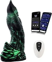 Wildolo APP-Controlled Vibrator, Glow-in-The-Dark Silicone Dildo, 8.7" Premium Body-Safe Vibrator - Ceolia