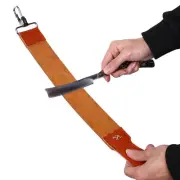 Genuine Leather Strop Strap Barber Straight Razor Folding Knife Shave Sharpener
