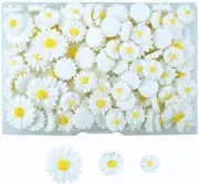 110 PCS Daisy Resin Flowers Small Resin Flatback with No Holes Charms Bulk Embel