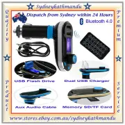 5 in 1 Bluetooth Hands-Free Car Kit USB Charger FM Transmitter Micro SD/TF Card