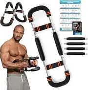 Twister Arm Trainer, 30-120lb Adjustable Resistance Twister Arm Chest Exerciser with 4 Spring & Training Poster for Men & Women, Chest Workout Device Equipment for Chest Clip Muscle & Arm Strength