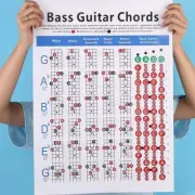 "Easy to Read Bass Guitar Practice Chart Perfect for Learners and Students"