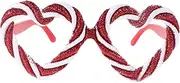 [CALLARON] Decorative Heart Shaped Glasses for Fun Party Favors Photo Booth Props Lightweight Comfortable Eyewear for Valentine Day Cosplay and Summer Events