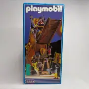 1996 Playmobil #3887 Knights Castle Siege Tower Battering Ram FACTORY SEALED