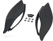 Motorcycle Batwing Fairing Side Wing Deflector Compatible with Harley Touring Electra Street Tri Glide 2014 2015 2016 2017 2018 2019 2020(Black)