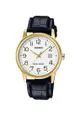 Casio Women's Analog Watch LTP-V002GL-7B2 Black Leather Band Ladies Watch