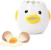 Egg Separator, Yellow, Ceramic, 3X3 Inches, 4.3 OZ