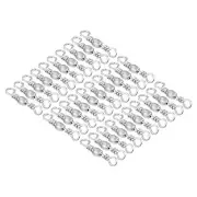 Fishing Barrel Swivel, 30Pcs 19lb Carbon Steel Terminal Tackle, Silver66