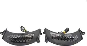 Motorcycle Indicators Turning For Harley For Touring For Road Glide Ultra FLTRX 2015-Up Motorcycle Front Side Signal Indicator Runnin Amber/White LED Light Running