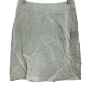 BCBGMAXAZRIA Beige Linen Blend Knee-Length A-Line Skirt Women’s Size 2 NWT