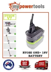 Dyson V7 Battery Adapter to Ryobi ONE+ 18V Li-Ion Battery - **OZ STOCK**