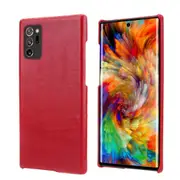 For Samsung Galaxy Note 20 Ultra Case Light Genuine Leather Protective Cover Red