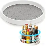 Turntable Organization for Kitchen Storage, Cabinet Organizer for Pantry,Countertop,Vanity,Table 10 Inch,Rotating Tray Organizing Spice Rack,Fridge,Bathroom,Makeup,Non-Skid
