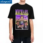 現貨 MICHAEL SCOTT THE OFFICE T 恤男士 100% 棉上衣 T 恤 R O 領短袖 S-3XL