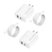 Fast Charging, USB C Charger Block Dual Port Wall Charger, Double Fast Type C...