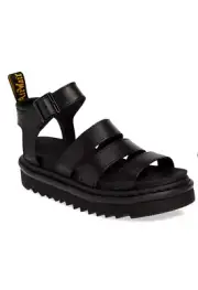 Dr. Martens Women's Blaire Sandal - (Black Brando Leather)**