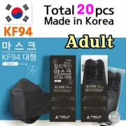 Product LAB Reasonable Black 4 Layer Mask For ADULT 20 pcs KF94 Made in Korea