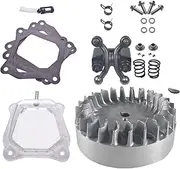 awtetpje Flywheel 10krpm Racing Shaft Rocker Arm Set w Black with Clear Valve Cover 36lb valve spring For Predator 212 Non Hemi Ghost 196cc 224cc For Honda 6.5Hp GX160 GX200 Engine Mini Bike Go Kart