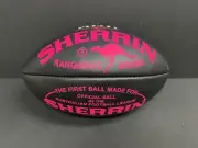 AFL AFLW SHERRIN BLACK LEATHER FLURO PINK FOOTY FOOTBALL - Premiers Grand Final