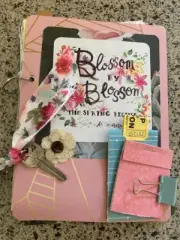 Handmade Starter Junk Journal, Pink Memory Book, One of a Kind Keepsake