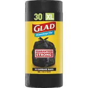 Glad Wavetop Garbage Bag 80 Litres 30 pack
