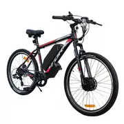 TDR 27.5" Electric Bike MTB eBike 250W Front Hub Motor 36V 10Ah Battery KT-LCD5 Display Hydraulic Disc Brake 7-Speed Alloy Frame Front Suspension Quick Release Rear Wheel