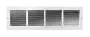 Tru Aire 6 in. H X 24 in. W 1-Way Powder Coat White Steel Floor Baseboard Re
