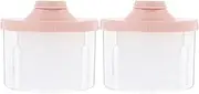 Toyvian 2pcs Carrying Box Formula Dispenser on The Go Formula Pitcher Formula Mixer Pitcher Milk Powder Container Travel Formula Dispenser Powdered Milk Formula Holder Pp