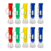 10 Pack Mini Keychain Flashlight Bright LED Small Keyring Torch Pocket Light