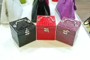 PU Jewelry Storage Jewellery Box Organiser Rings Necklace Earring Display Case